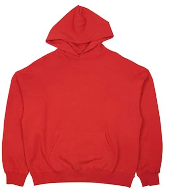 Fear of God Essentials Graphic Pullover Hoodie red back