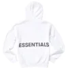 Fear of God Essentials Graphic Pullover Hoodie white