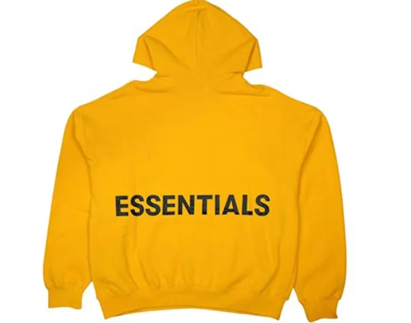 Fear of God Essentials Graphic Pullover Hoodie yellow front