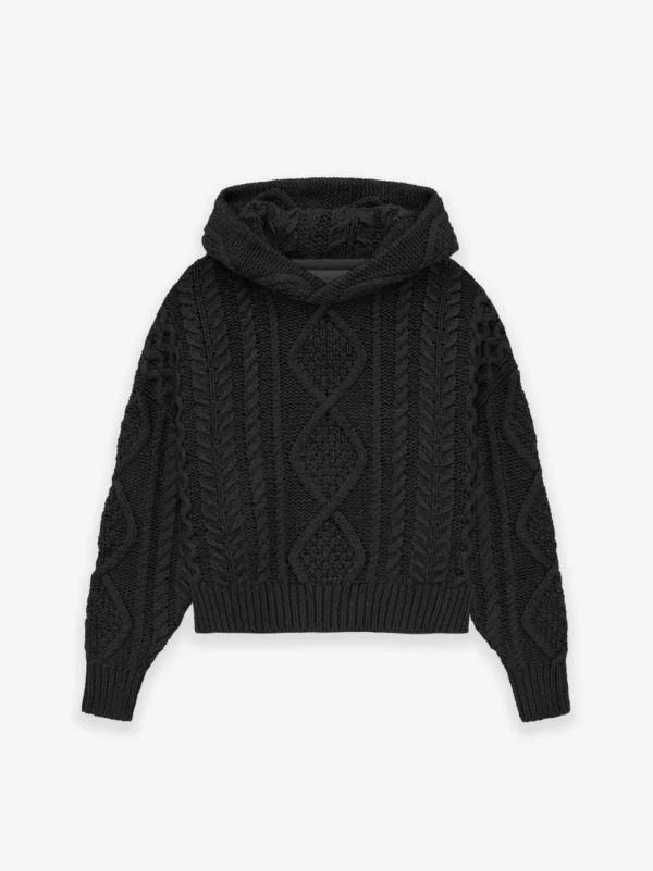 Essentials Kids Cable Knit Hoodie USA