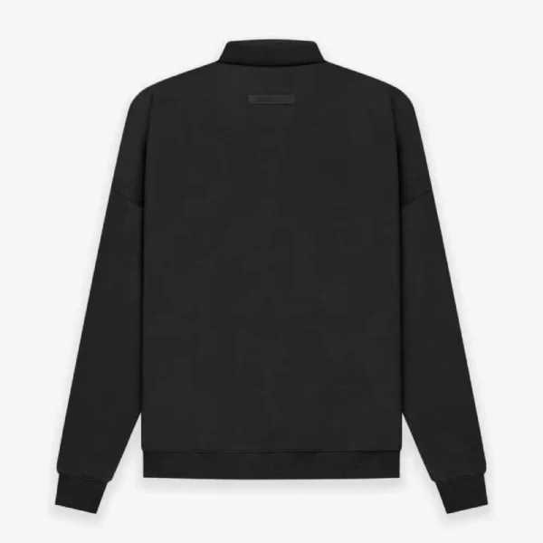 Essentials Fear Of God Long Sleeve Polo Mens Sweatshirt black in usa